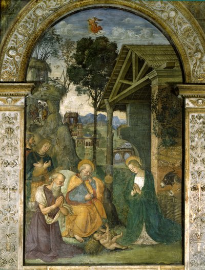 Nativity, c.1484-92 by Bernardino di Betto Pinturicchio